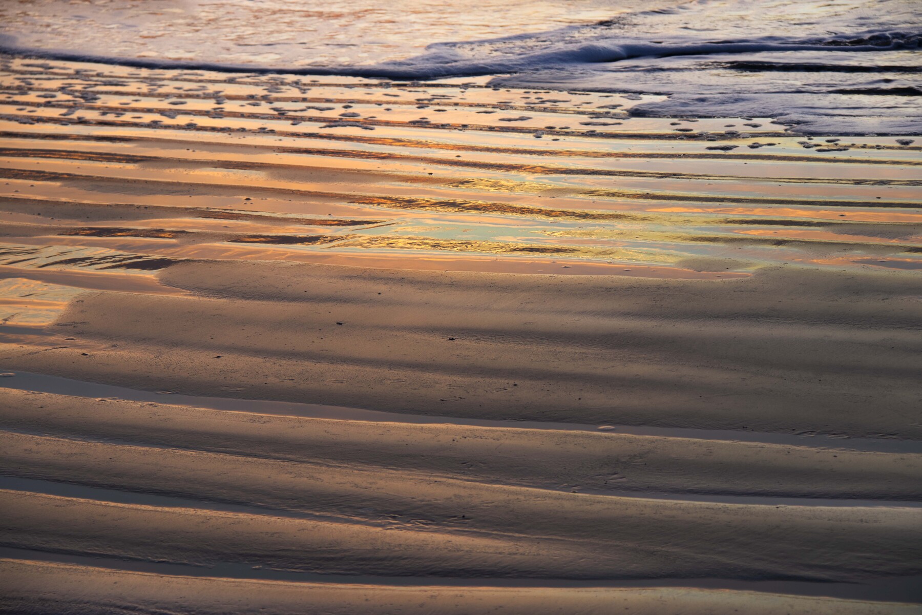 Ripples at sunset