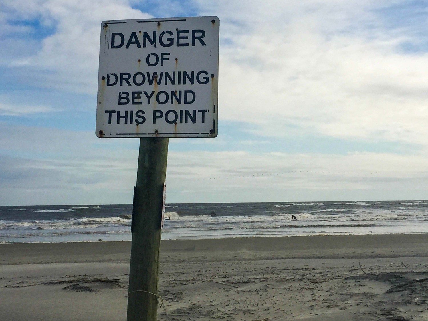 beach sign