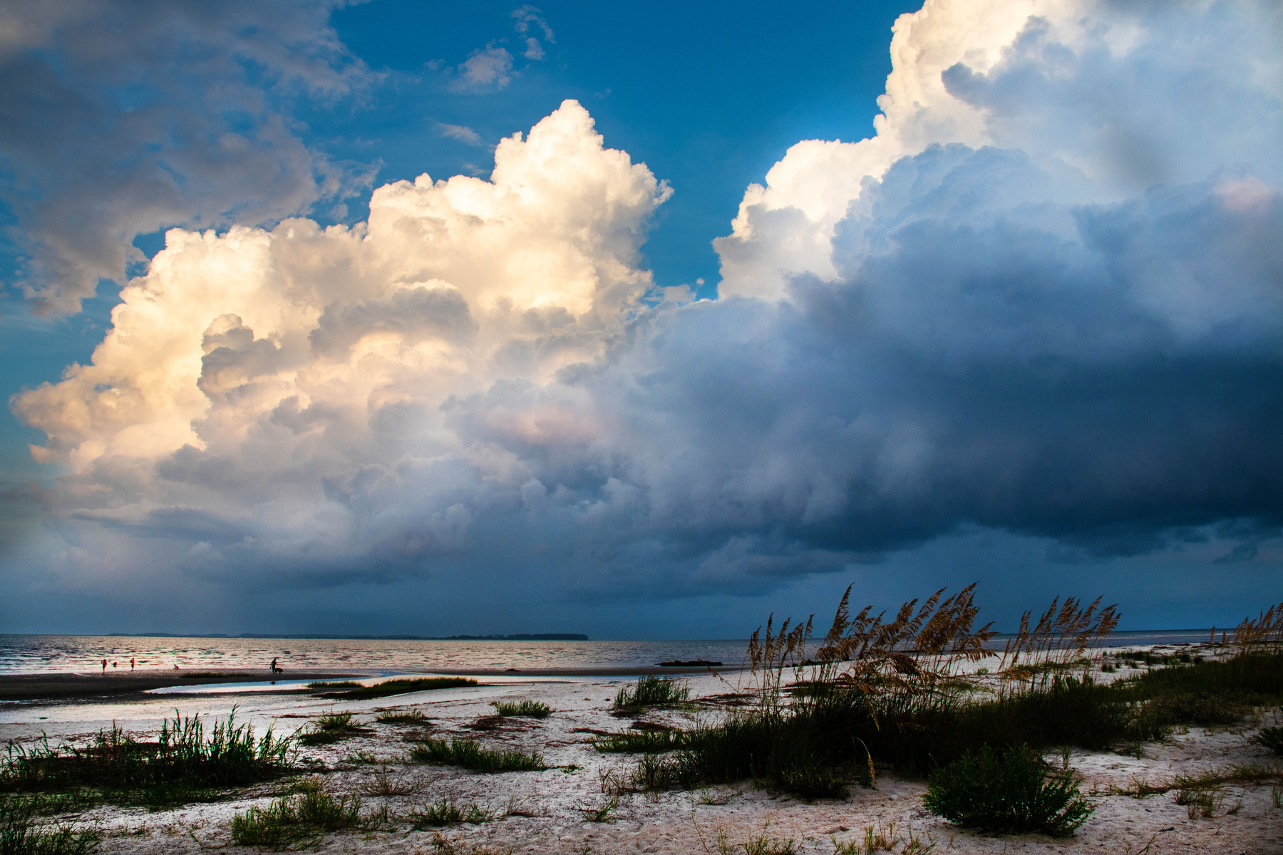 Cool clouds on the beach