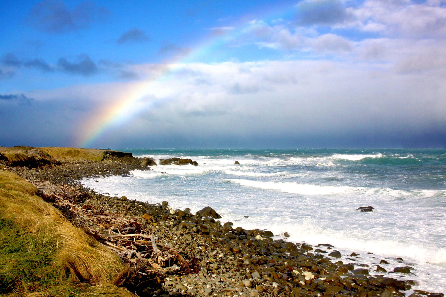 Rainbow at Kaikoura