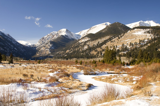 Estes park in Winter