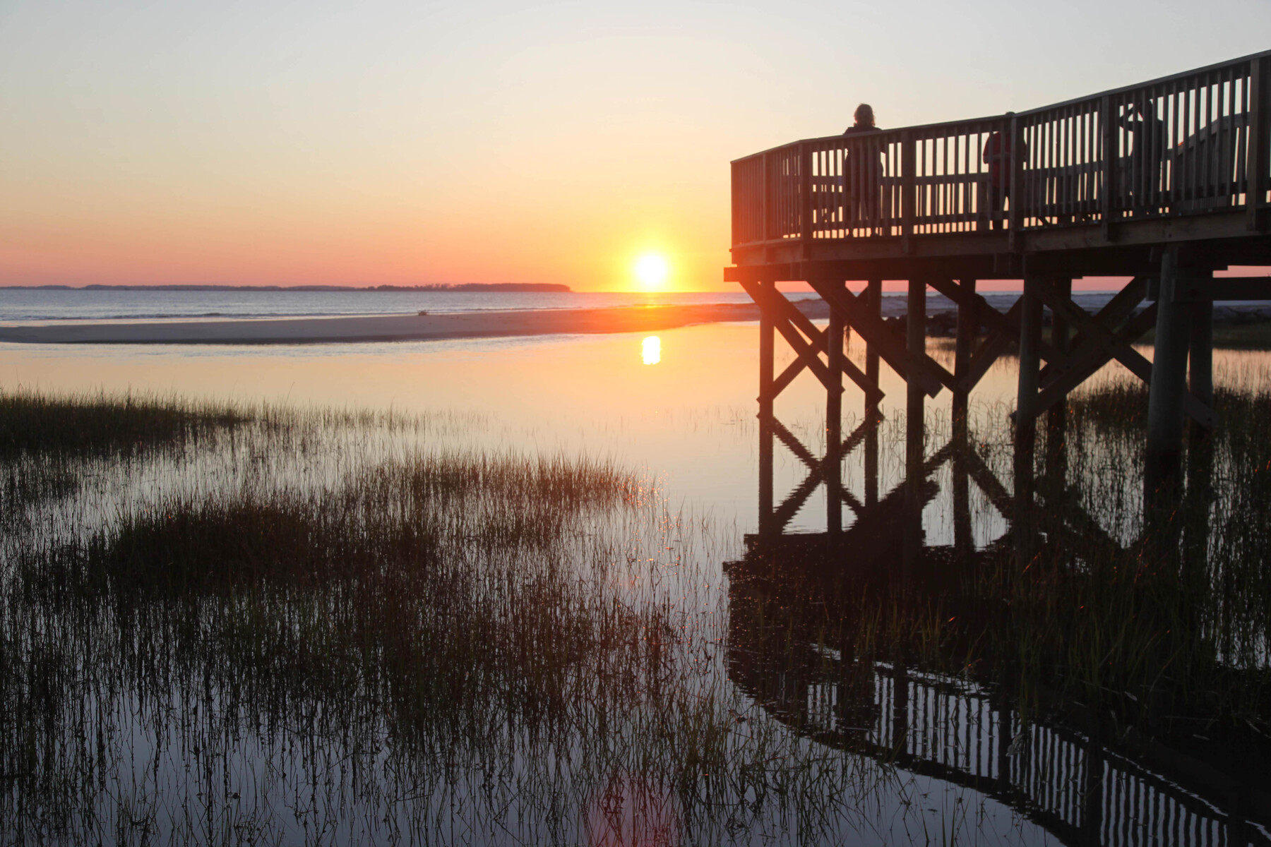 sunrise at the pier