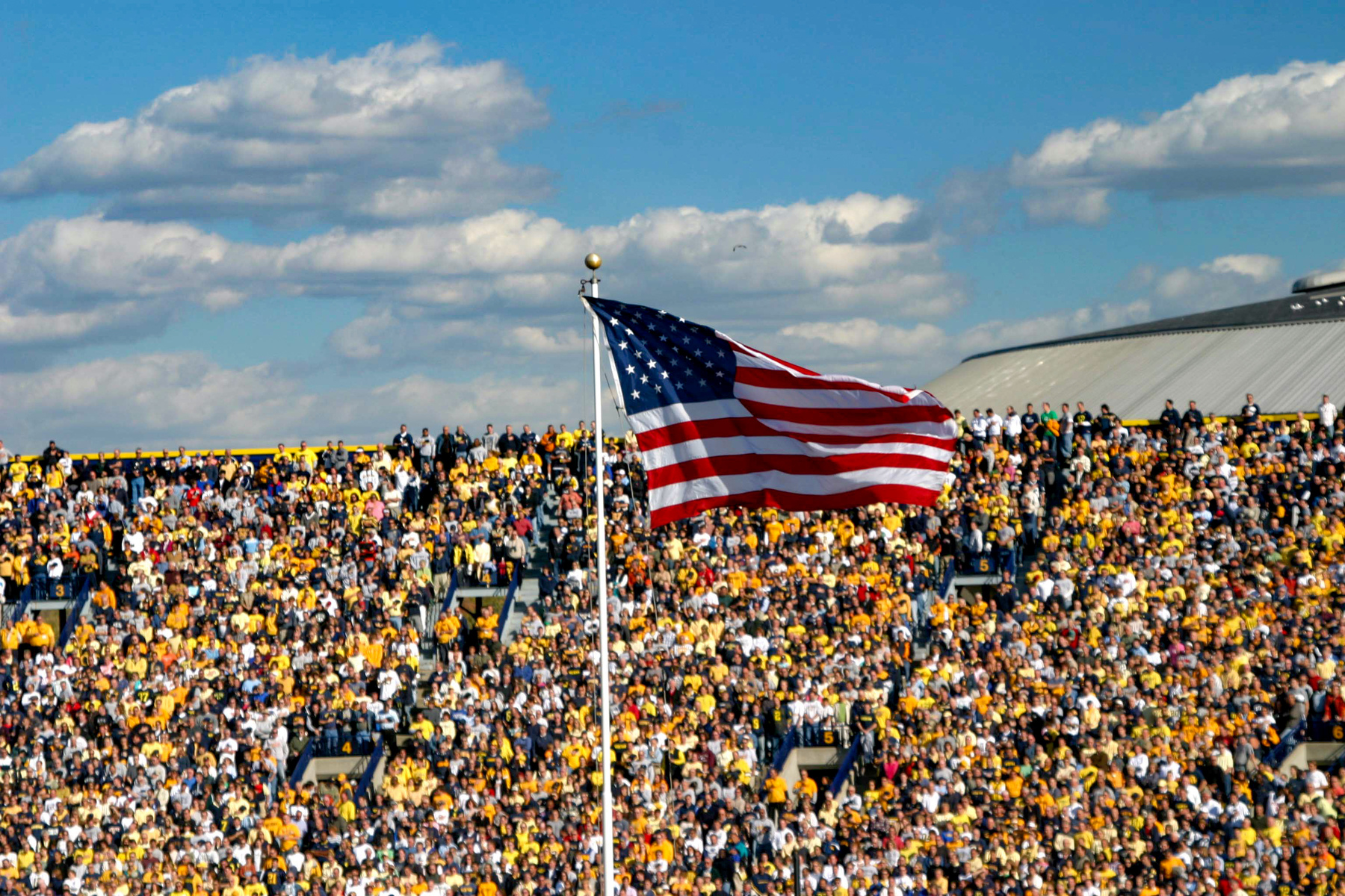 Michigan football at the big house