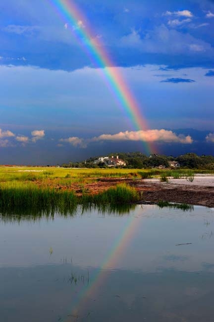 rainbow on the beach_