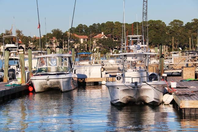 at the docks